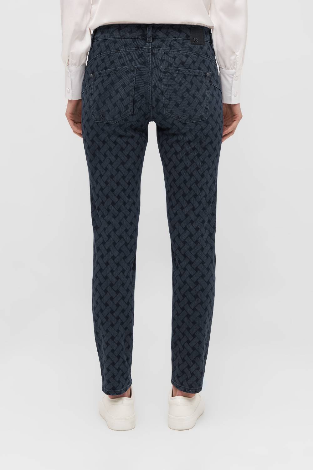 Raffaello Rossi 5-Pocket Slim lang Mid Waist gemustert: SUZY L Clearance-Verkauf