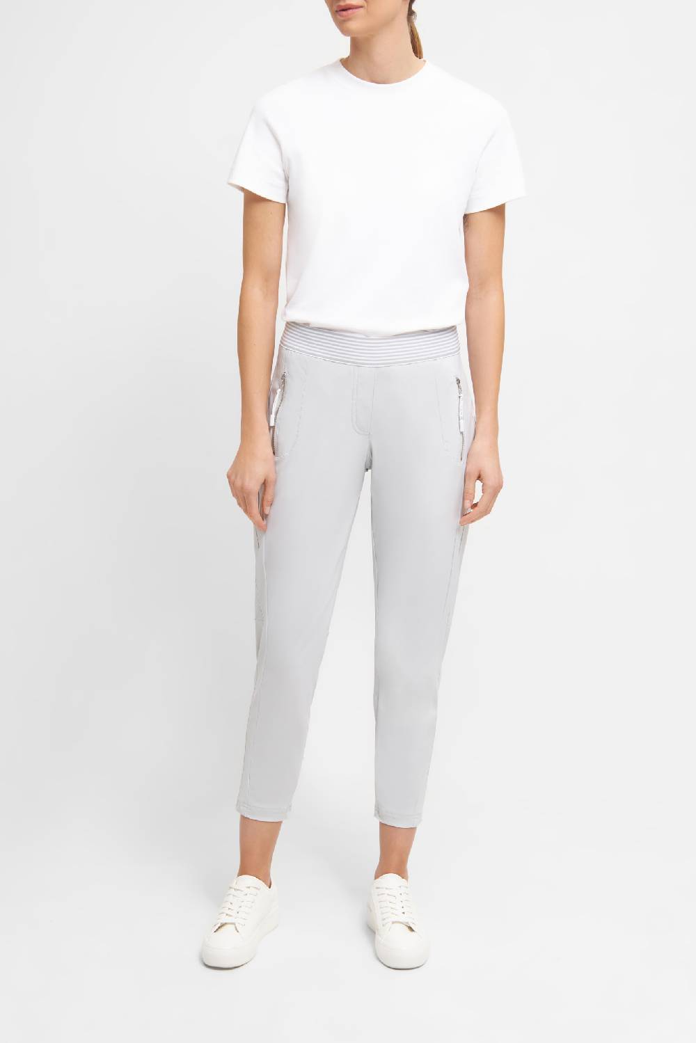 Raffaello Rossi Joggpant Relaxed verkürzt -7/8 Mid Waist schwarz: NATINA RIBBON Outlet