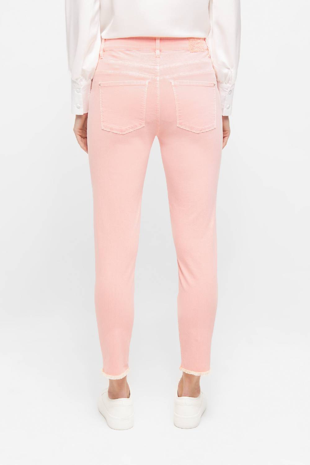 Raffaello Rossi 5-Pocket Slim verkürzt -7/8 Mid Waist rot: AMAL 7/8 im Angebot