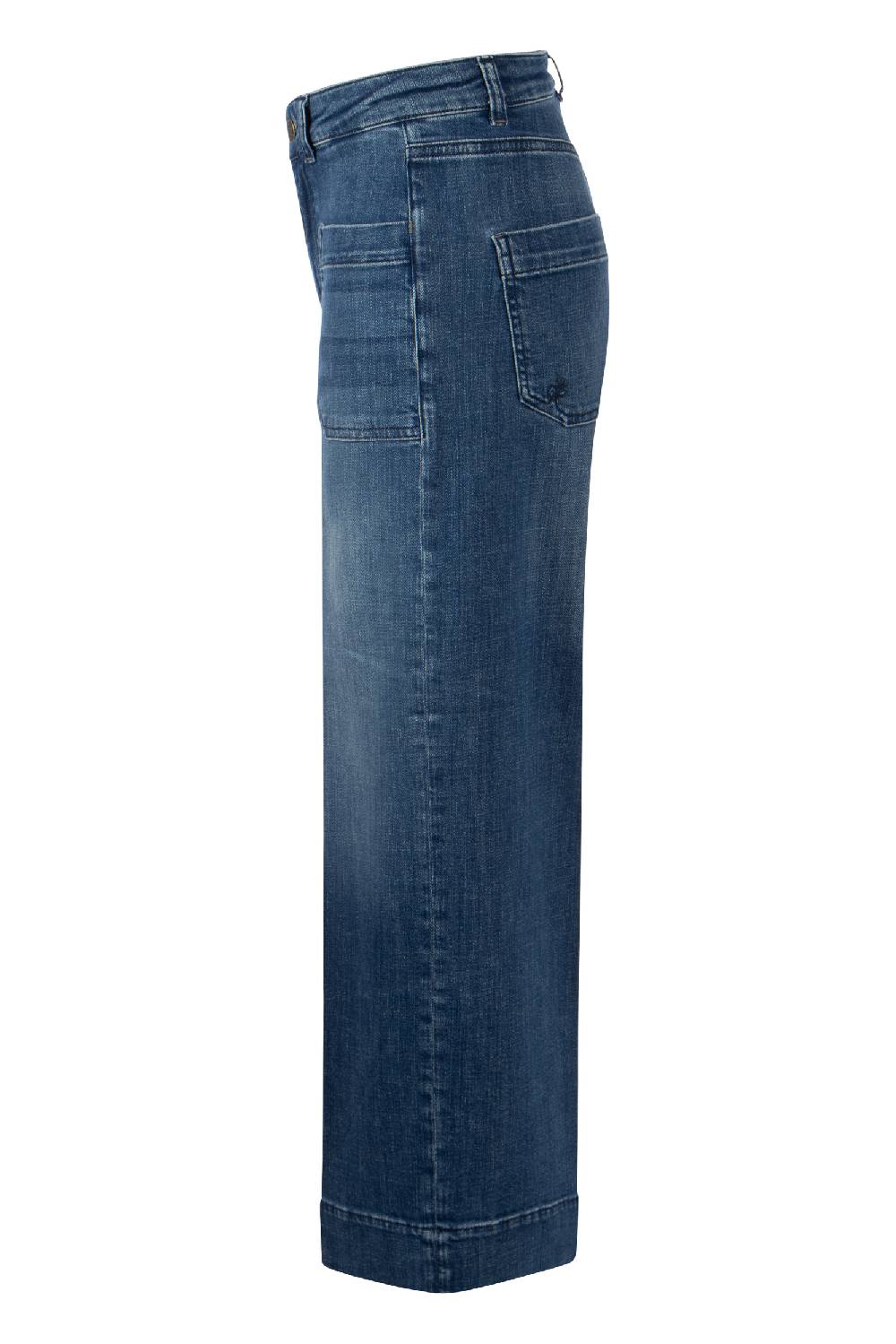 Raffaello Rossi 5-Pocket Wide Leg verkürzt -6/8 High Waist blau: MIRU 6/8 Blitzverkäufe