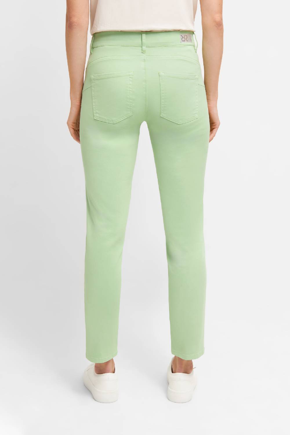 Raffaello Rossi 5-Pocket Slim verkürzt -7/8 Low Waist grün: SUZY Limitierter Zeitrabatt