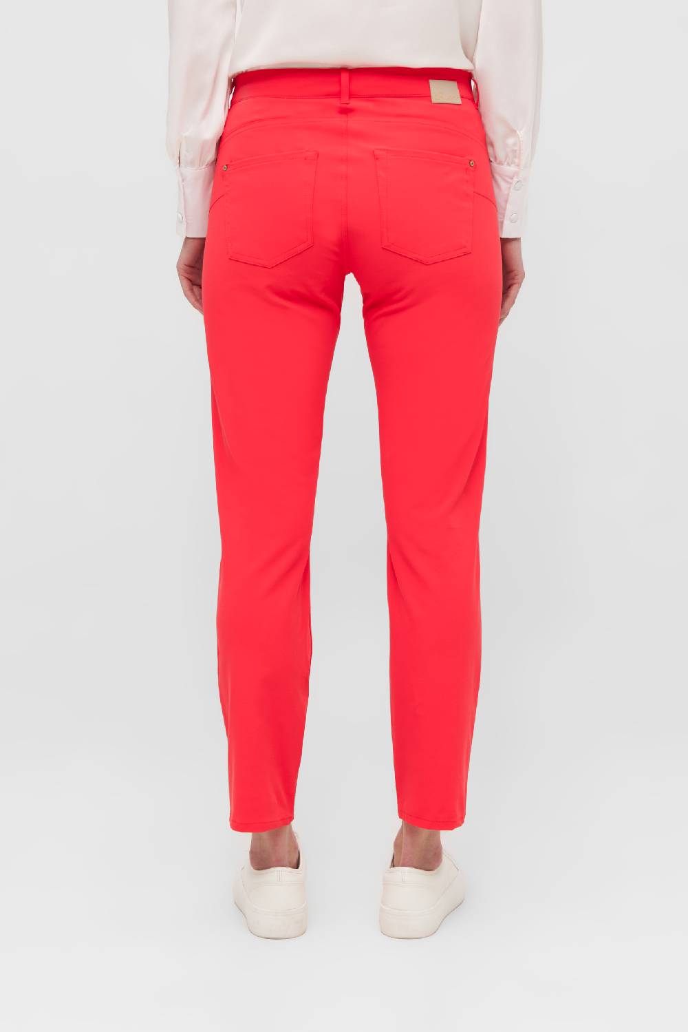 Raffaello Rossi 5-Pocket Slim verkürzt -7/8 Low Waist rot: SUZY Fabrikpreis