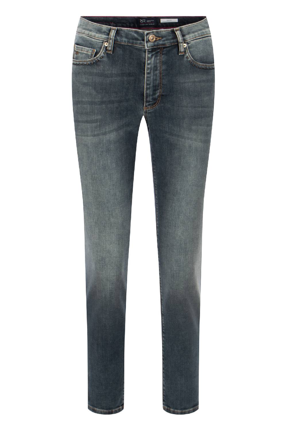 Raffaello Rossi 5-Pocket Slim lang Low Waist grau: SUZY Sonderangebot