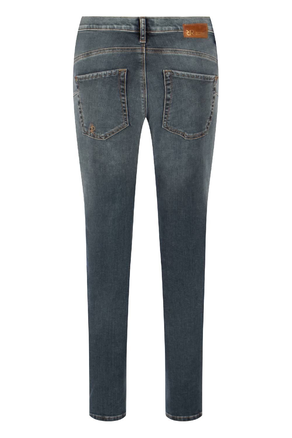 Raffaello Rossi 5-Pocket Slim lang Low Waist grau: SUZY Sonderangebot