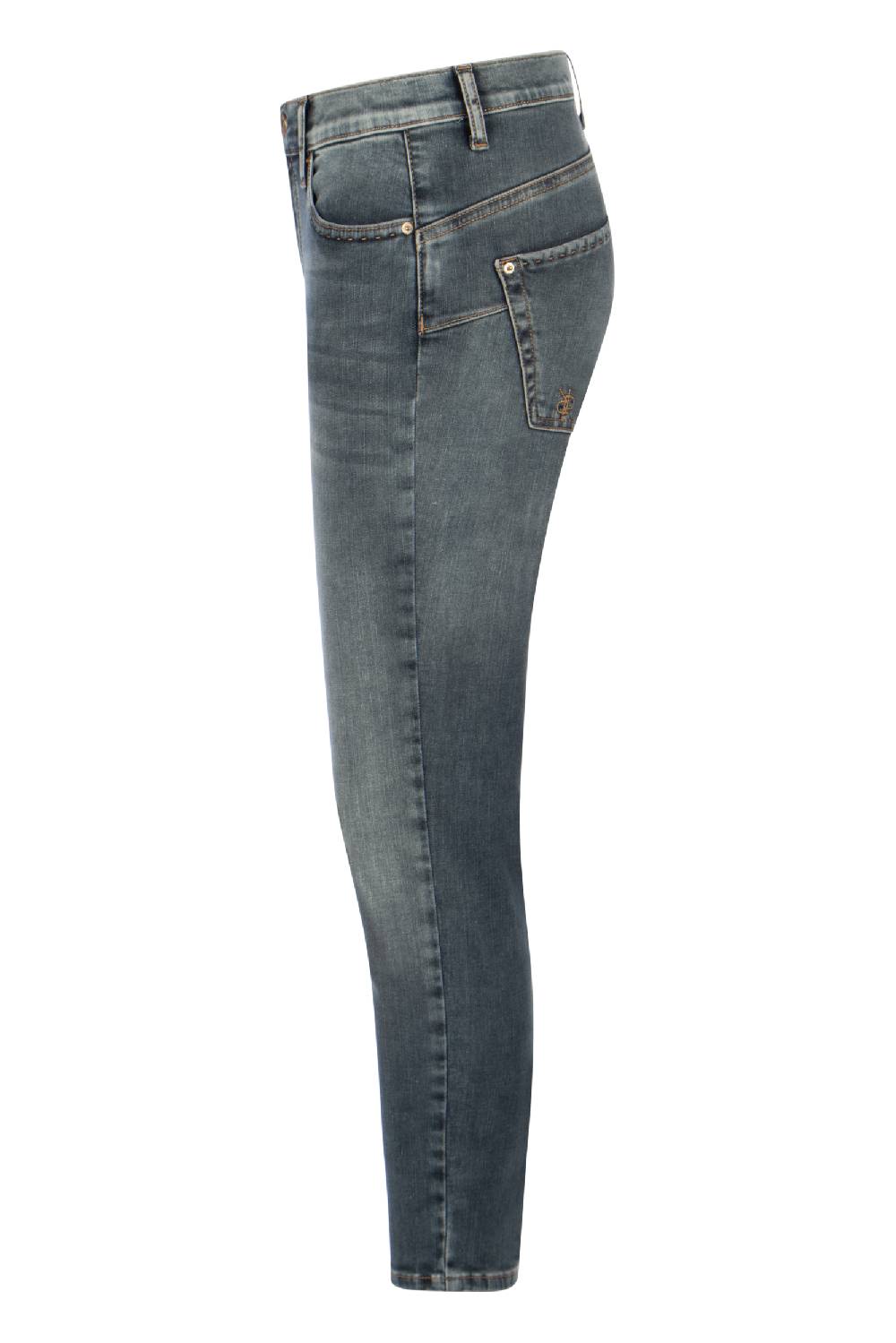 Raffaello Rossi 5-Pocket Slim lang Low Waist grau: SUZY Sonderangebot