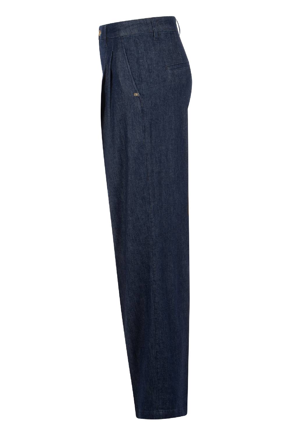 Raffaello Rossi 5-Pocket Wide Leg lang High Waist blau: TARA Günstig kaufen