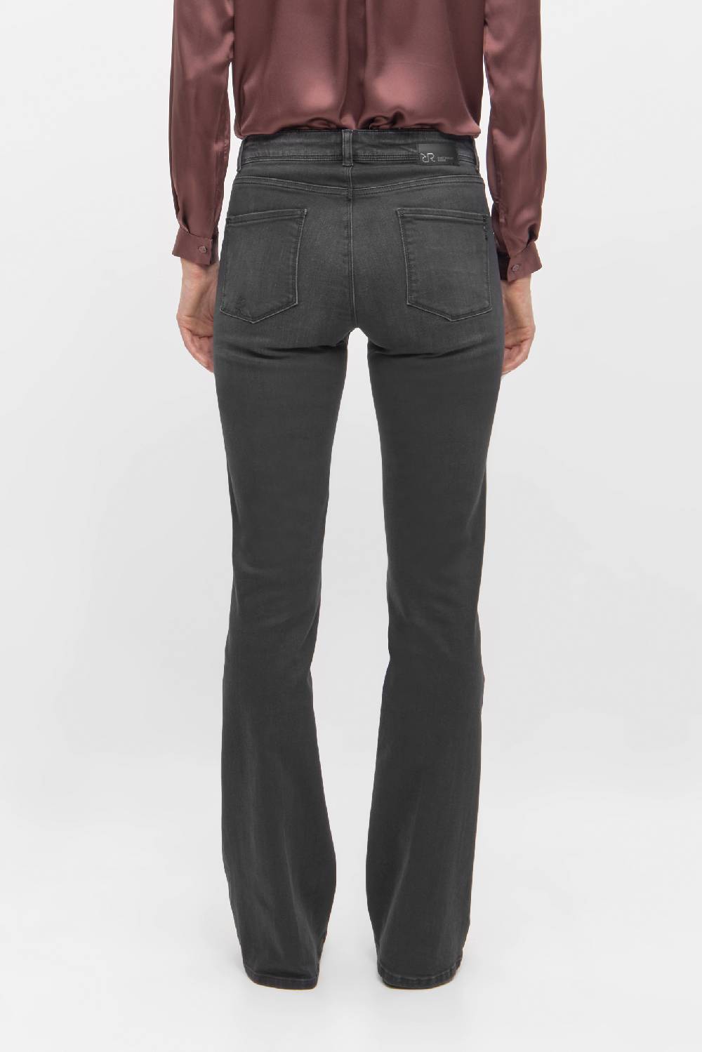 Raffaello Rossi 5-Pocket Wide Leg lang Mid Waist grau: VIC FLARED Flash Sale