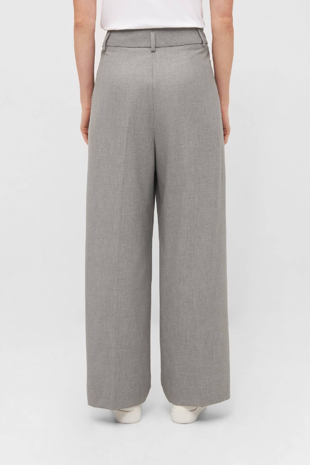 Raffaello Rossi Bundfaltenhose Wide Leg lang High Waist grau: MAYLA Saisonschlussverkauf
