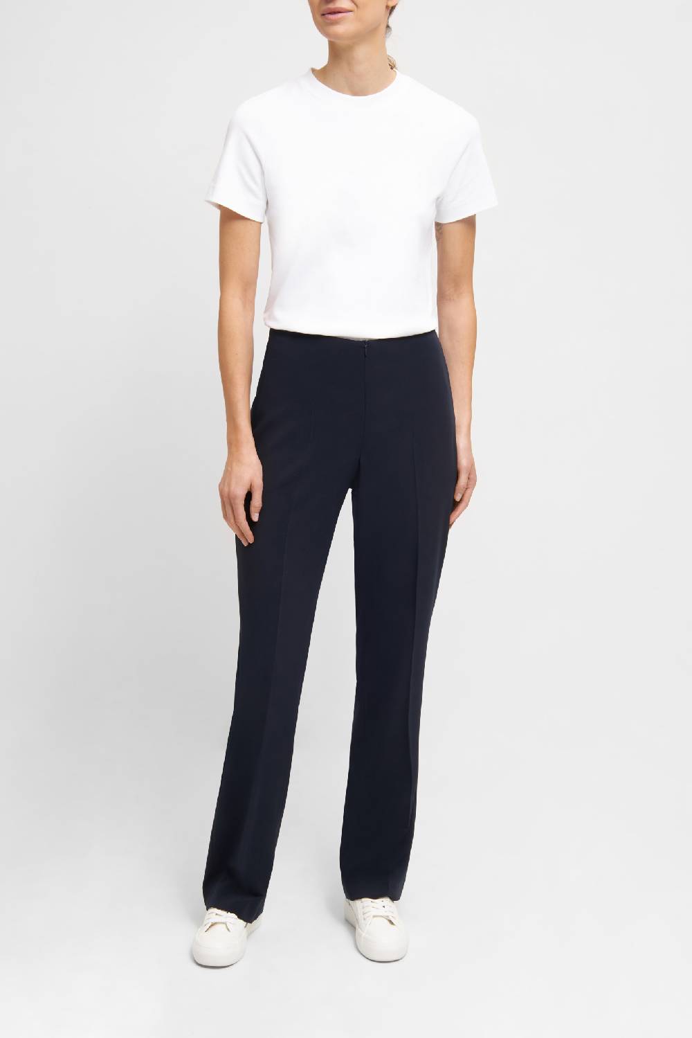 Raffaello Rossi Marlenehose Straight lang Mid Waist schwarz: BRITTA NEW Weihnachtsangebot