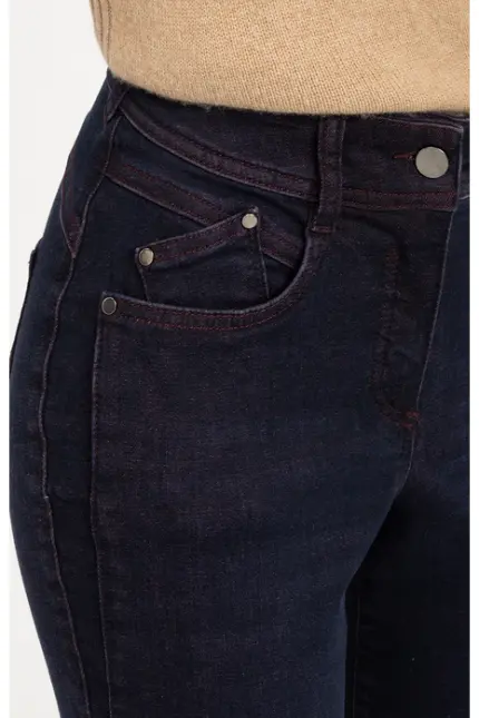 Recover Pants Slim-Fit-Jeans Darlin in DENIM BLAU/ BORDEAUX Artikelnummer REC-13362-4292-460 Angebote