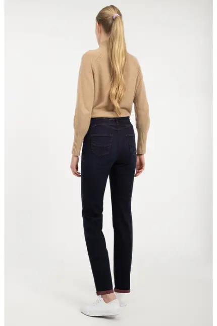 Recover Pants Slim-Fit-Jeans Darlin in DENIM BLAU/ BORDEAUX Artikelnummer REC-13362-4292-460 Angebote