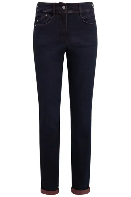 Recover Pants Slim-Fit-Jeans Darlin in DENIM BLAU/ BORDEAUX Artikelnummer REC-13362-4292-460 Angebote