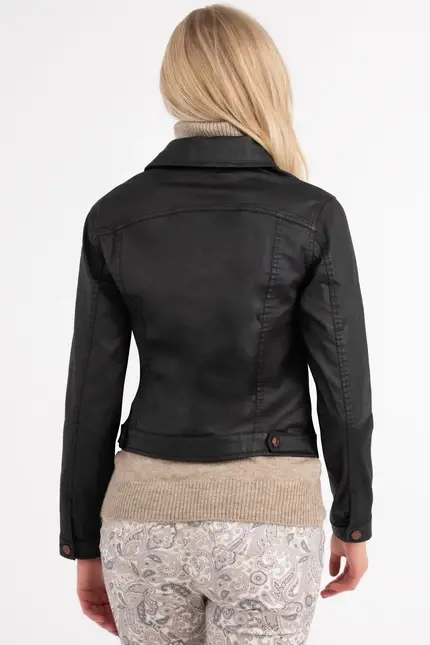 Recover Pants Jacke in Lederoptik in SCHWARZ Artikelnummer REC-30100-4032-990 Limitierter Zeitrabatt