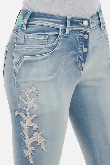 Recover Pants Jessi, Slim-Fit-Jeans in POWER BLEACHED Artikelnummer REC-12903-03-3881-100 Begrenztes Angebot