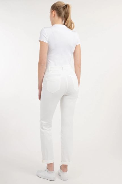 Recover Pants Straight Fit-Hose COLETTE in WEISS Artikelnummer REC-13324-04-4083-110 Weihnachtsangebot