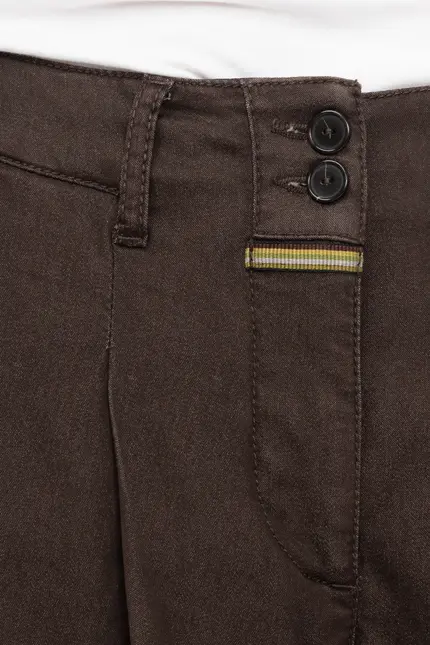 Recover Pants Bundfaltenhose Peggy in Dunkelbraun Artikelnummer REC-12641-U4143-887 Heißer Verkauf