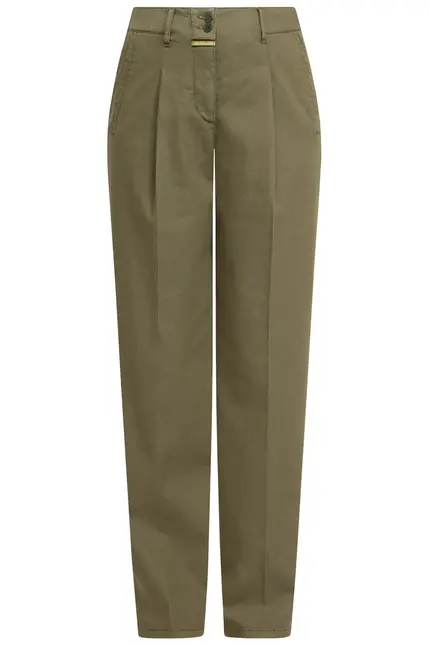 Recover Pants Bundfaltenhose Peggy in Oliv Artikelnummer REC-12641-U4143-580 Top Angebot