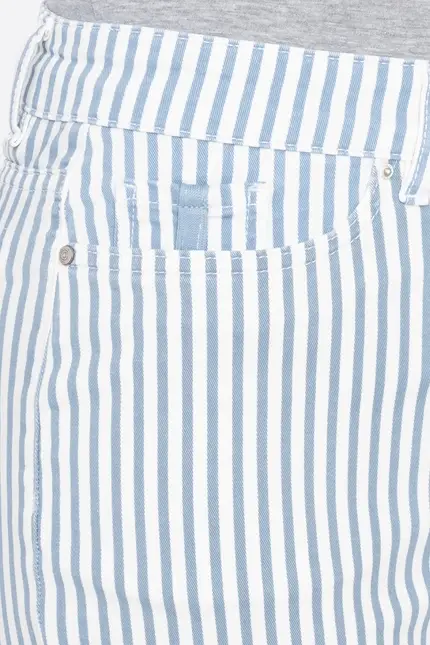 Recover Pants Frieda, Straght-Fit Hose in STREIFEN ECRU/ BLAU Artikelnummer REC-13395-4149-400 Riesige Ersparnisse