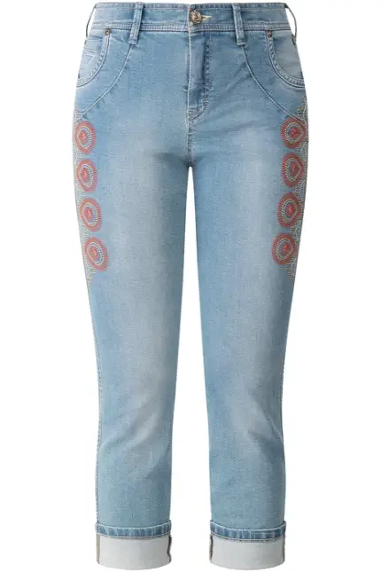 Recover Pants Jeans bestickt in blau Artikelnummer REC-12728-2629-100 Letzter Tag