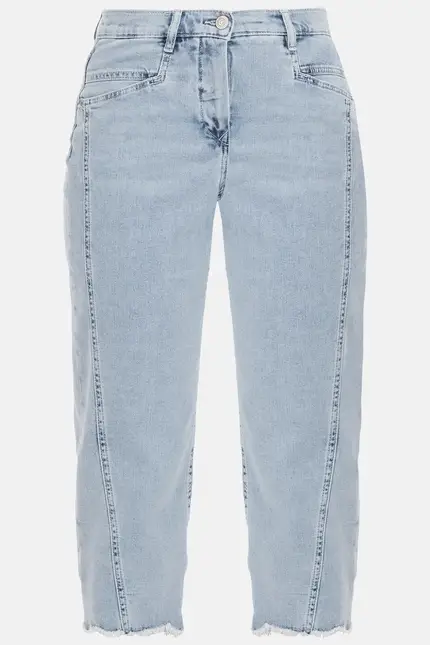 Recover Pants Conny, Relaxed-Fit Jeans mit raffiniertem Saum in bleached Artikelnummer REC-13389-01-4279-148 Zeitbegrenzte Promotion