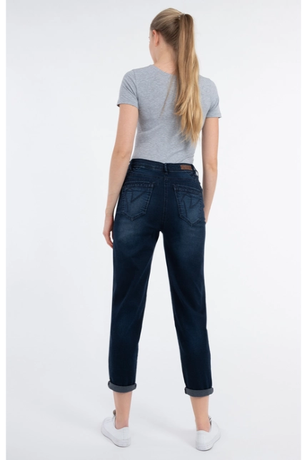 Recover Pants Amira, Relaxed-Fit Jeans in DEEP-BLUE Artikelnummer REC-13324-03-3880-499 Sonderangebot der Fabrik