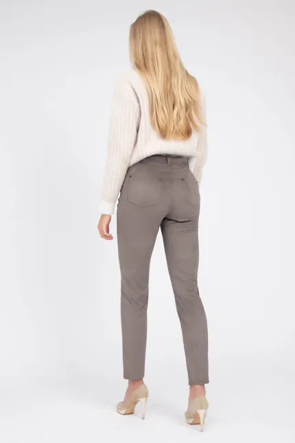 Recover Pants Hose in Wildlederoptik in DUNKELBRAUN Artikelnummer REC-11901-3049-890 Rabatt