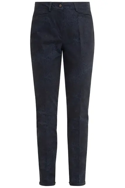 Recover Pants Slim Fit Druckhose in DRUCK DUNKELBLAU Artikelnummer REC-13013-4099-4 Saisonschlussverkauf