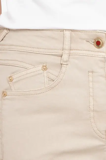 Recover Pants Modische Hose im 5-Pocket Style in BEIGE Artikelnummer REC-13362-4142-235 Black Friday