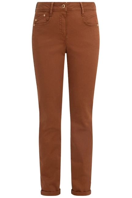 Recover Pants Modische Hose im 5-Pocket Style in COGNAC Artikelnummer REC-13362-4142-871 Cyber Monday