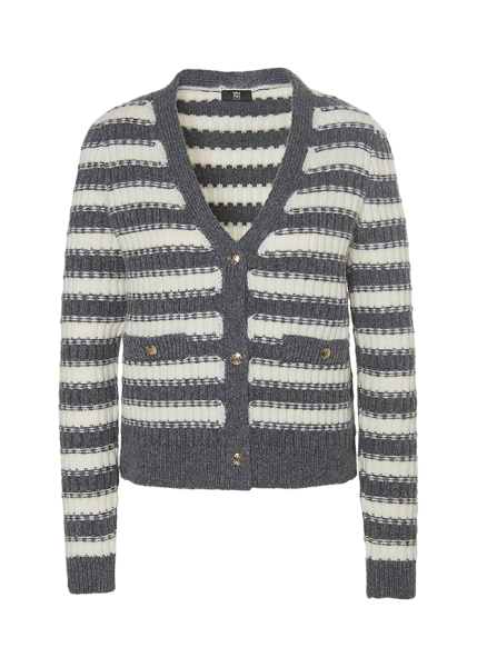 Riani GESTREIFTER CARDIGAN AUS COSY KNIT Tiefpreis