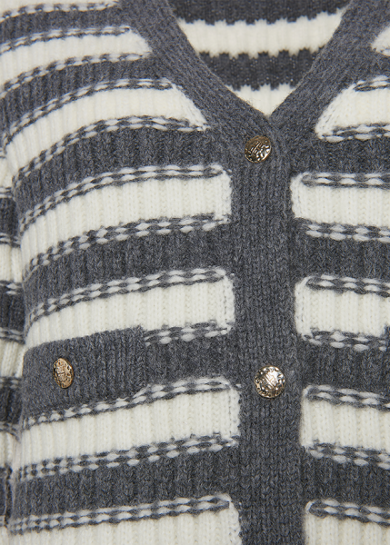 Riani GESTREIFTER CARDIGAN AUS COSY KNIT Tiefpreis