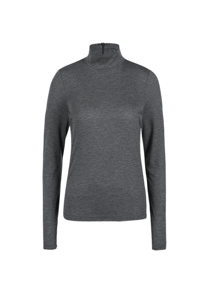 Riani STEHKRAGEN-SHIRT AUS GLAM GREY JERSEY Meist gekauft