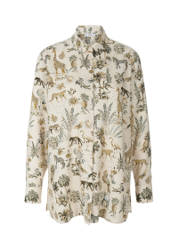 Riani BLUSE MIT SAFARINO PRINT Super Rabatt