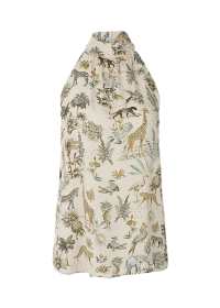 Riani HALTERNECK TOP MIT SAFARINO PRINT Begrenzt auf 3 Tage