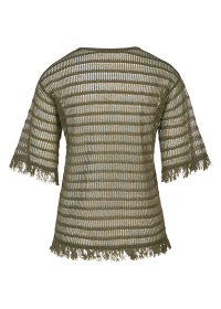 Riani SHIRT AUS LINEN MIX MIT FRANSEN im Angebot