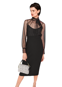 Riani BLUSE AUS CRYSTAL TULLE Schlussverkauf