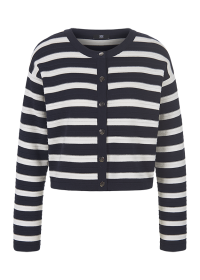 Riani GESTREIFTER CARDIGAN AUS ORGANIC COTTON Preisnachlass