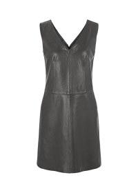 Riani V-NECK-KLEID AUS LEDER Wochenangebot