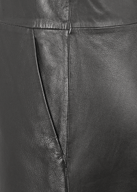 Riani V-NECK-KLEID AUS LEDER Wochenangebot