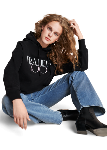 Riani JERSEY-HOODIE MIT LOGO 50% Rabatt für begrenzte Zeit