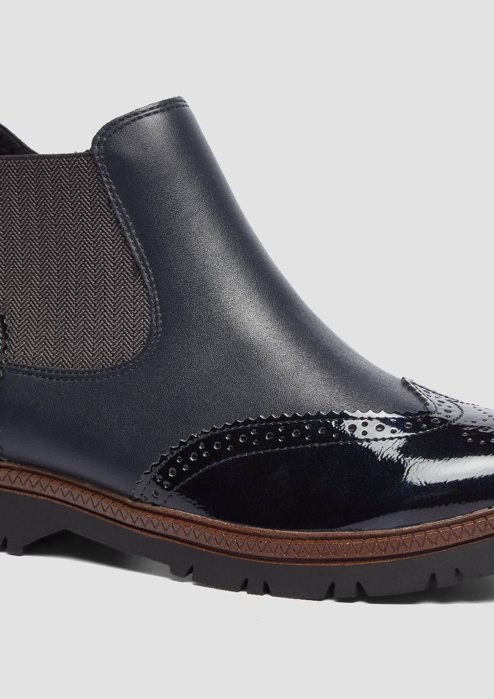 S.Oliver Chelsea Boots in Leder-Optik Bis zu 65% Rabatt