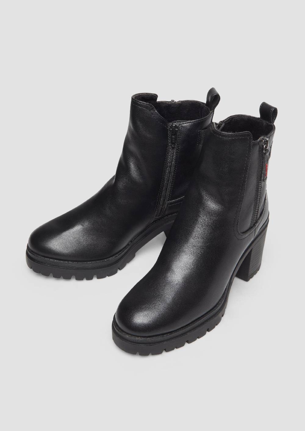 S.Oliver Stiefeletten mit Blockabsatz Speichern exportieren
