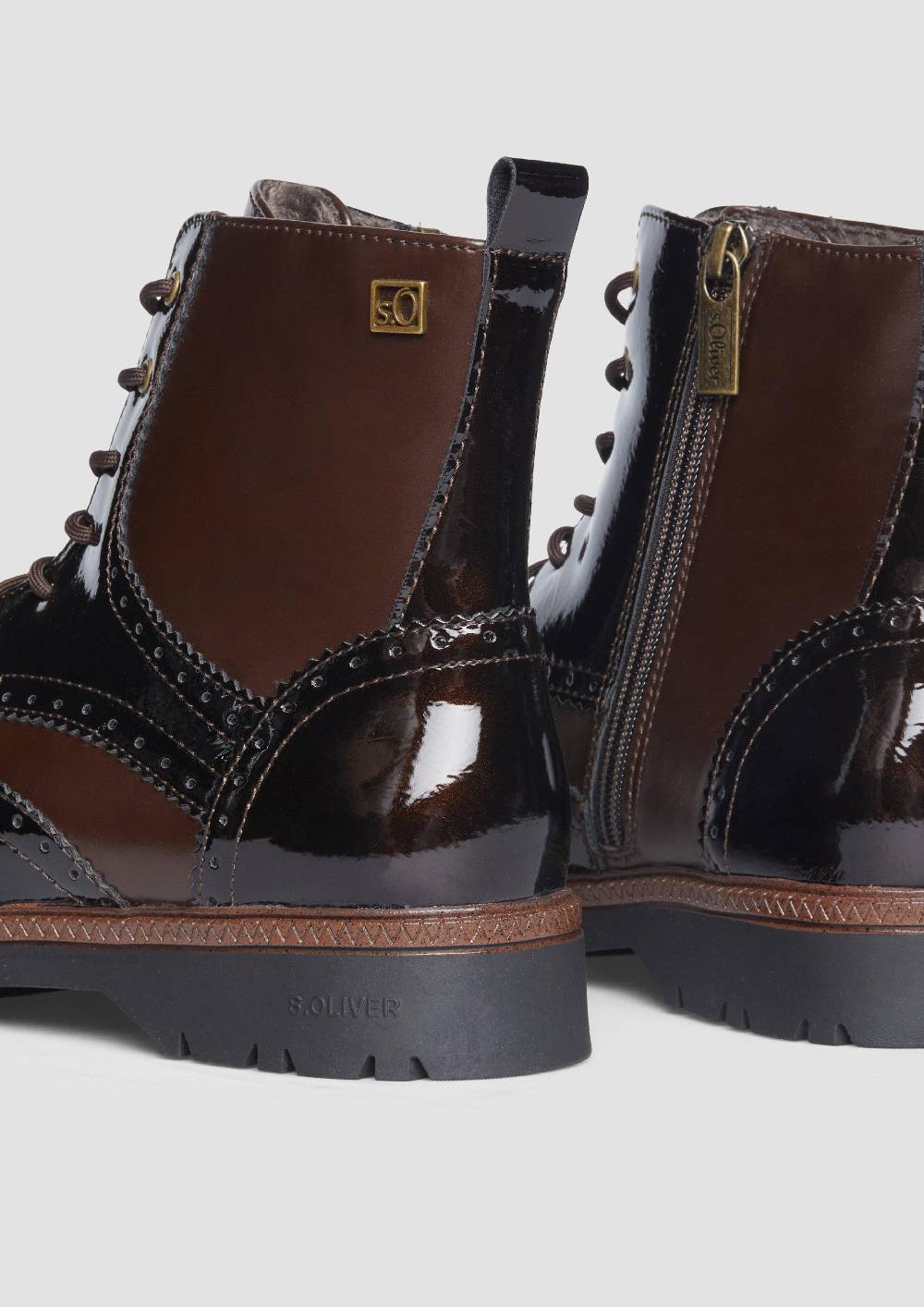 S.Oliver Stiefel mit Schnürung und Reißverschluss Black Friday Preise