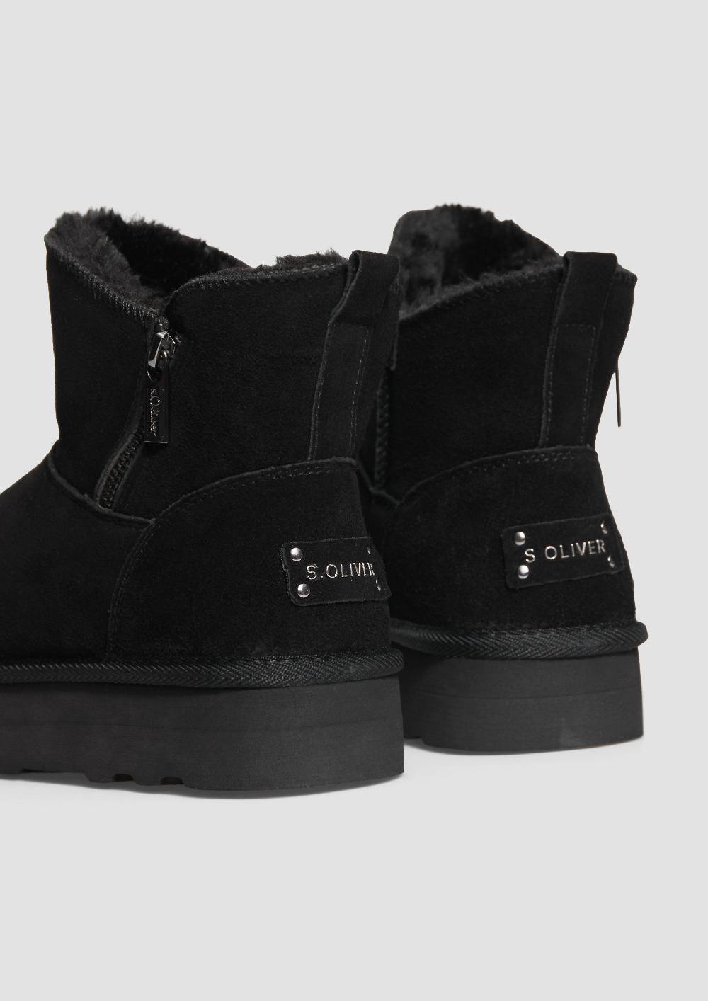 S.Oliver Gefütterte Stiefel aus Rindsleder im Angebot