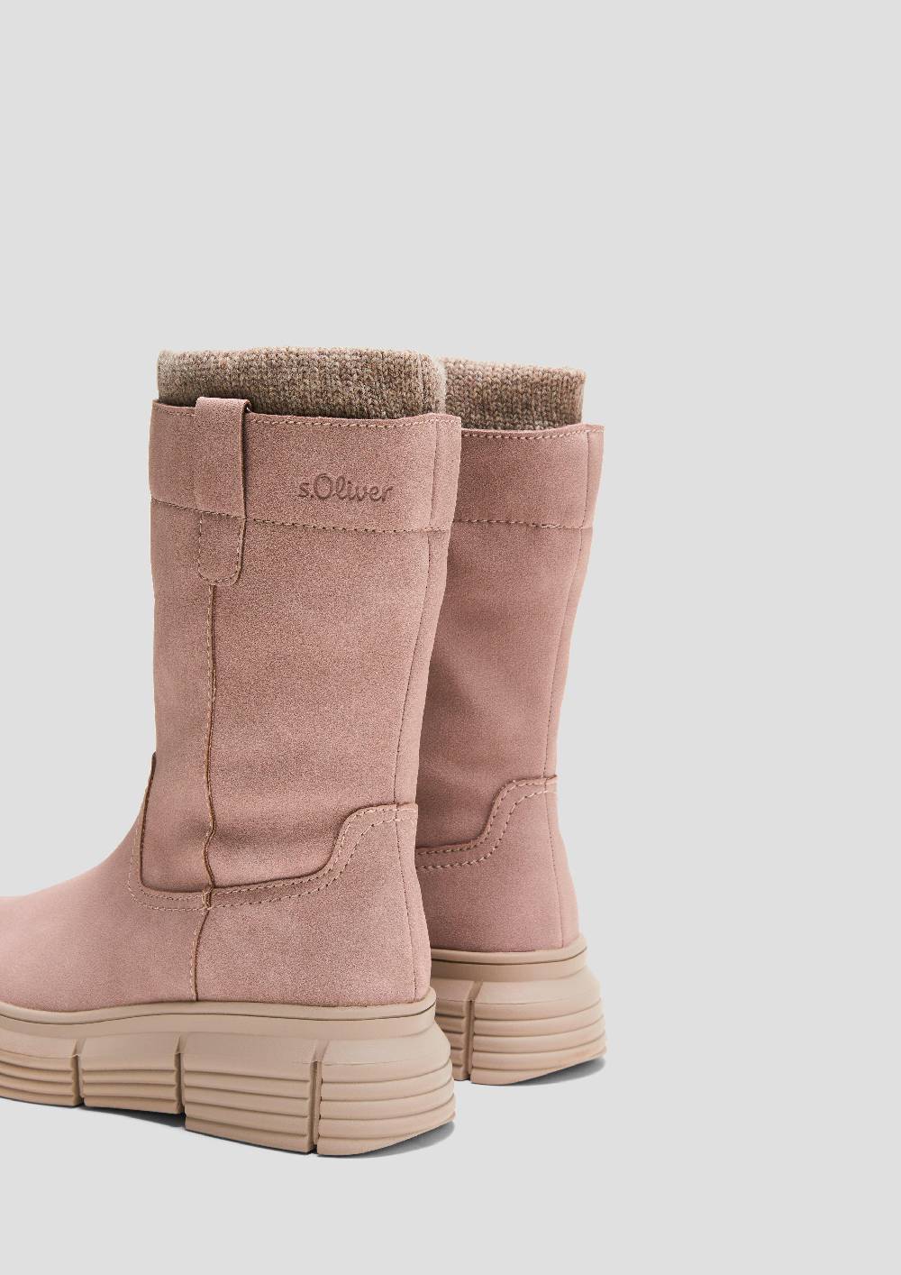 S.Oliver Stiefel in Veloursleder-Optik Fabrikpreis