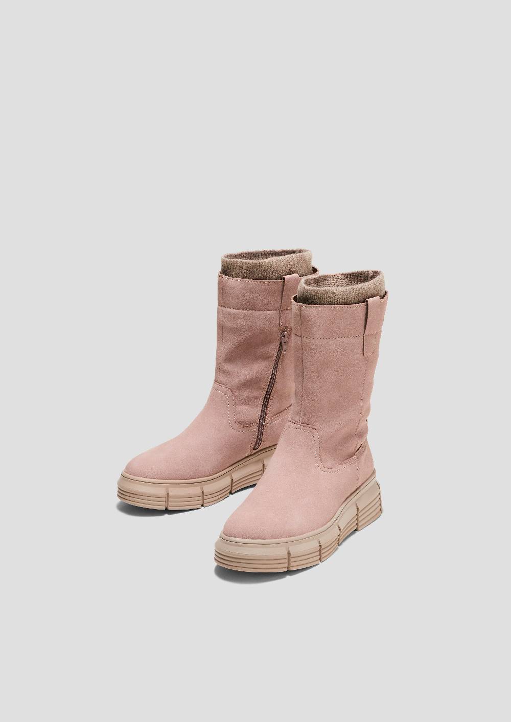 S.Oliver Stiefel in Veloursleder-Optik Fabrikpreis