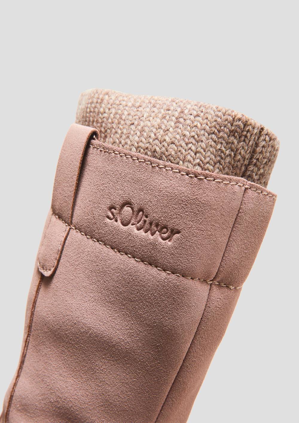 S.Oliver Stiefel in Veloursleder-Optik Fabrikpreis