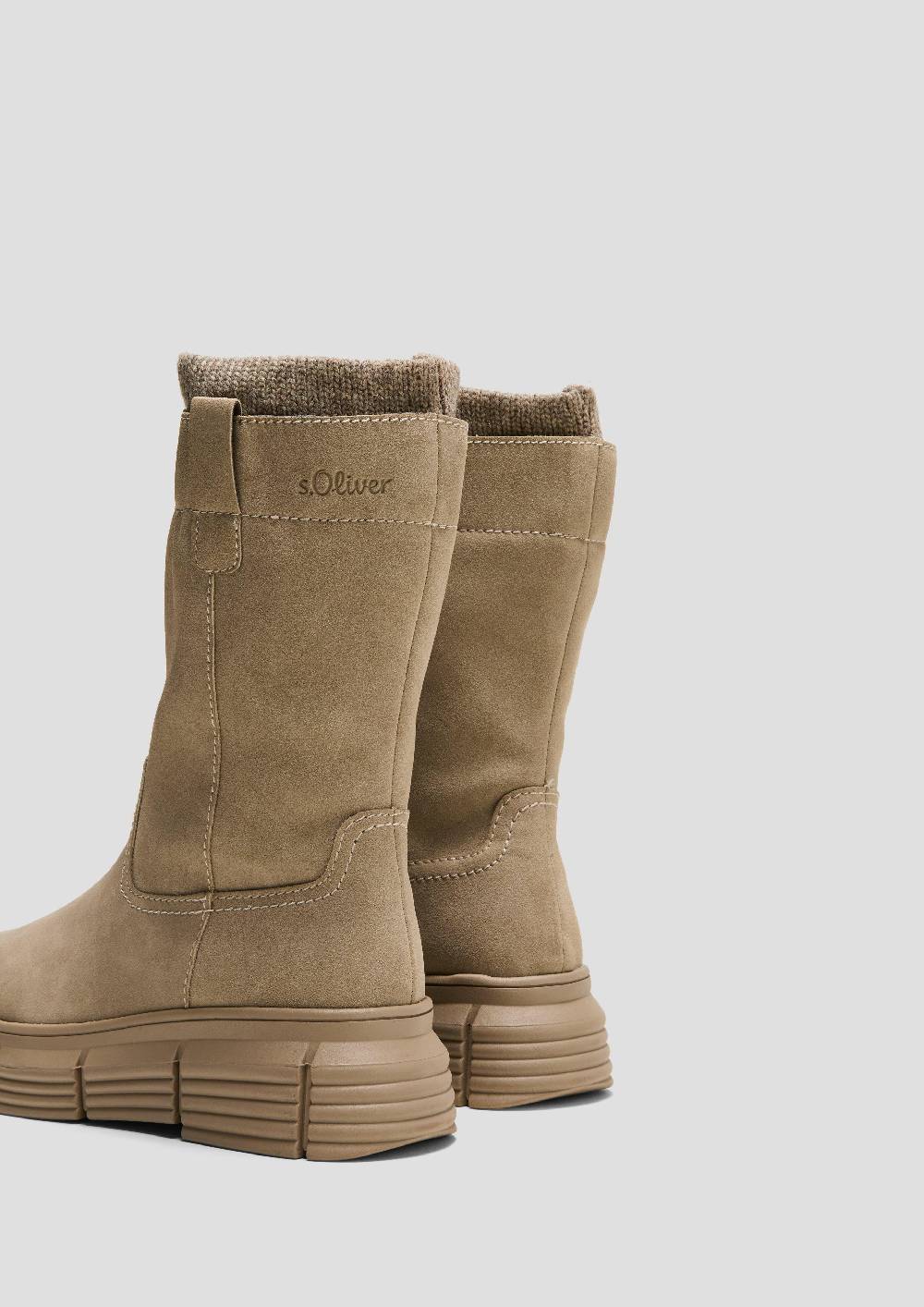 S.Oliver Stiefel in Veloursleder-Optik Sonderangebot