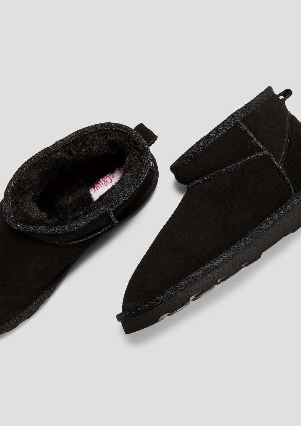 S.Oliver Flache Stiefel aus Leder Flash Sale