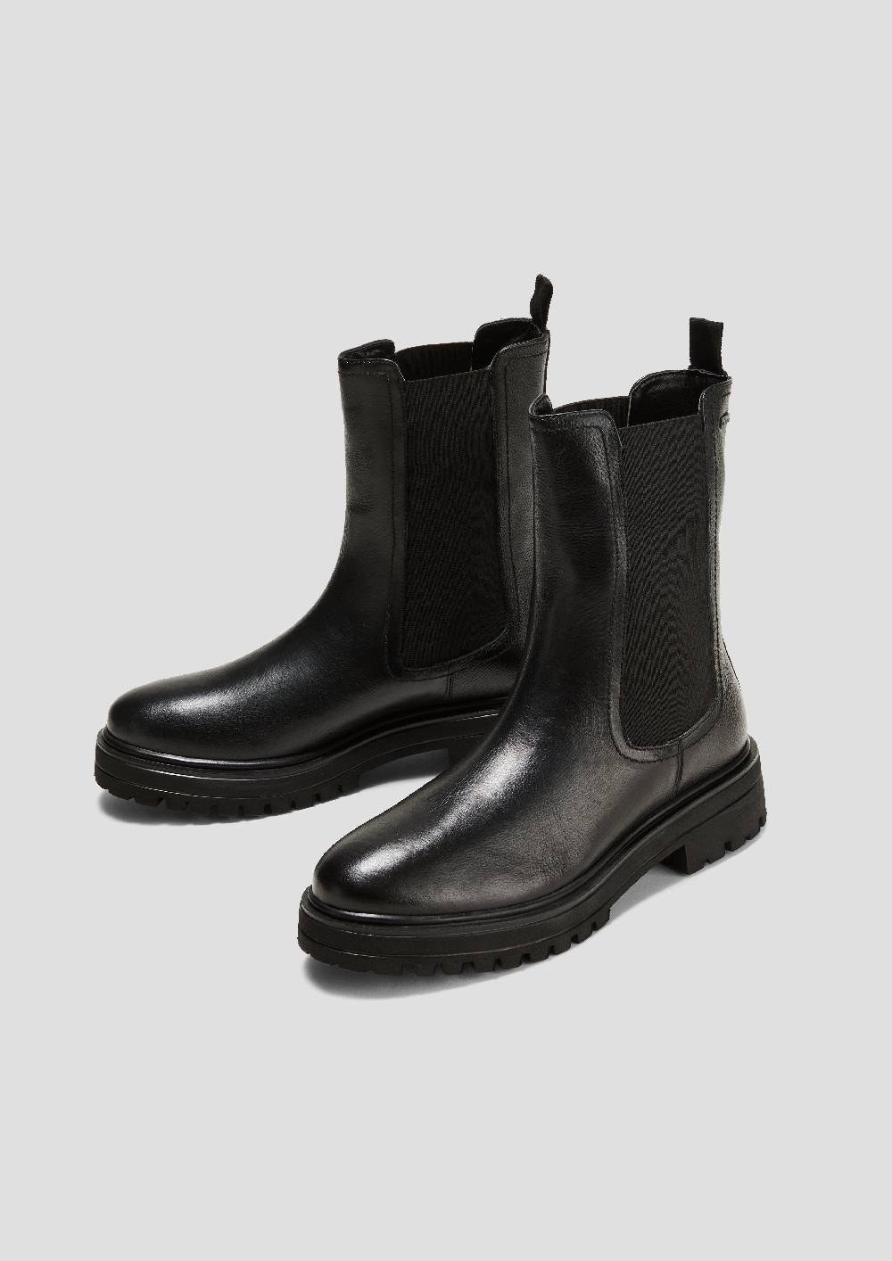 S.Oliver Chelsea Boots aus Glattleder Preisnachlass